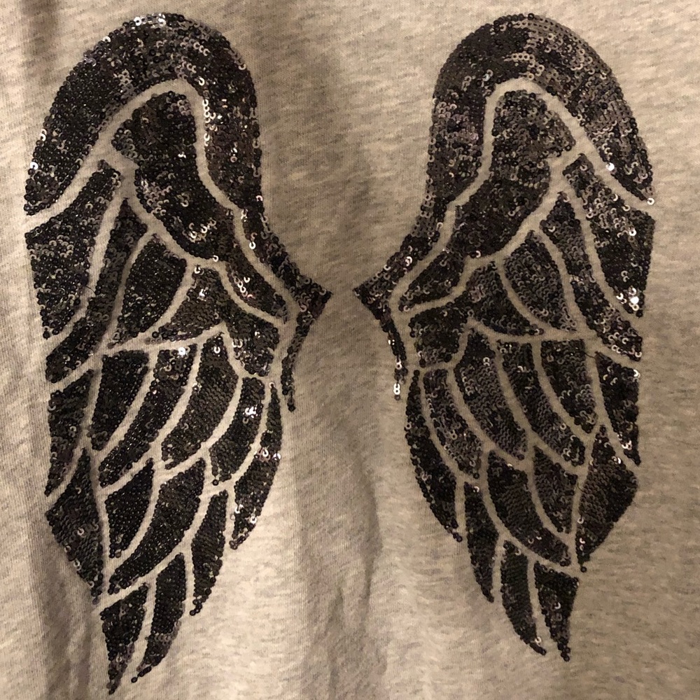 Grey lightweight VS angel wing sweater
